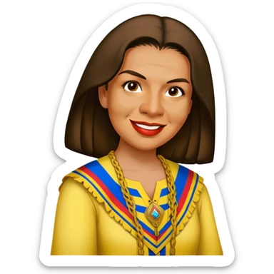 Perdón with a Colombian outfit sticker