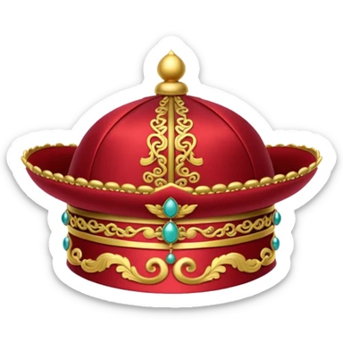 Chinese aristocratic hat sticker