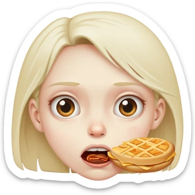 STARVING girl so hungry hasn’t eaten food sticker