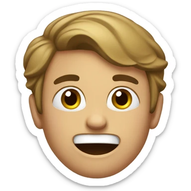 A happy but irritated day. sticker