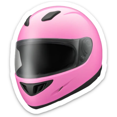 Pink helmet motorbike  sticker