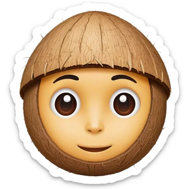 Coconut  head sticker