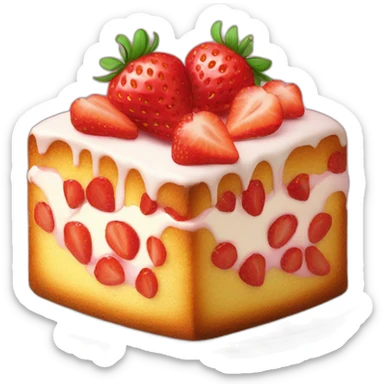 Strawberry pound cake sticker