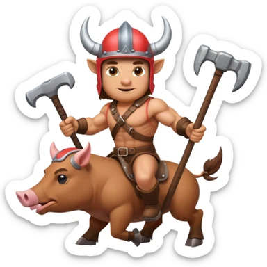 Hog rider sticker