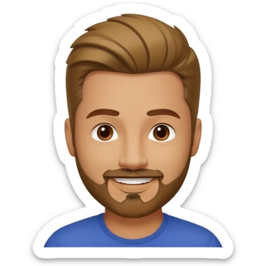 Marcus Patrick Osbourne, Male Actor and Model (b.1974) with goatee beard sticker