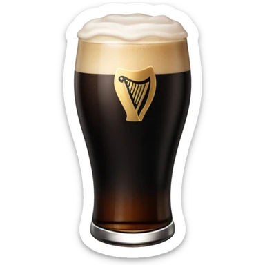 Pint of Guinness sticker