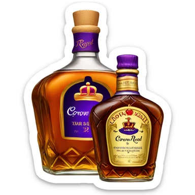 Crown royal whiskey  sticker