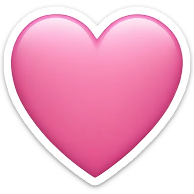 pink heart sticker