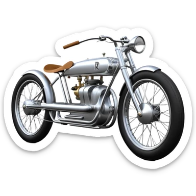  1955 Rolls Royce lowered powerful motorcycle engined silver ghost C-3PO racing cyclekart with advanced rugged independent suspension, power steering and disc brakes  sticker