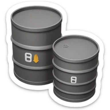 Oil barrel game icon sticker
