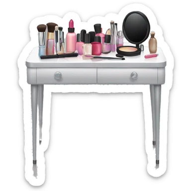 Makeup table sticker