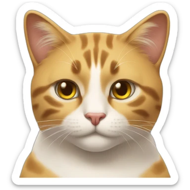 Meowscles sticker