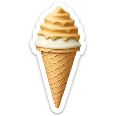 ice cream cone without ice cream sticker