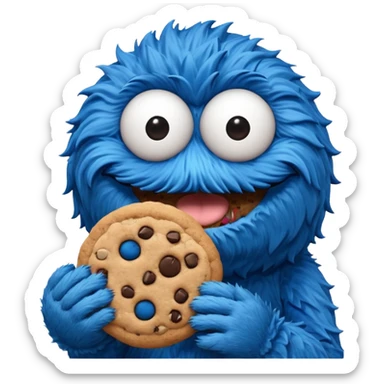Cookie Monster Sesame Street sticker