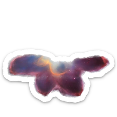colourful bloom nebula sticker