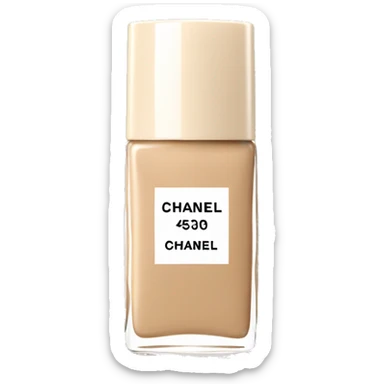 beige chanel makeup bottle sticker