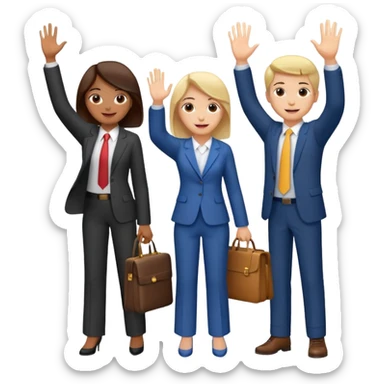 Please create an image of young people departing overseas for employment. sticker