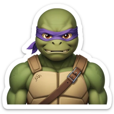 Hun from Teenage Mutant Ninja Turtles, muscular gang leader sticker