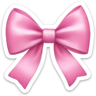 pink bow  sticker