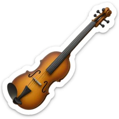 a two-stringed bowed instrument with a lower register sticker