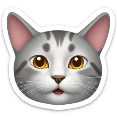 Cat having heat sticker