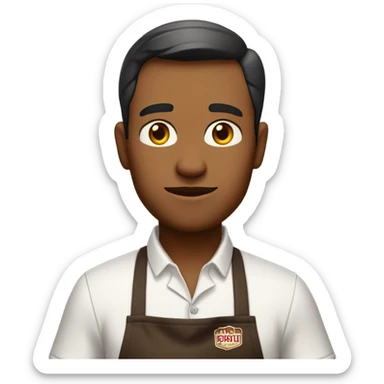 Sad chipotle worker  sticker