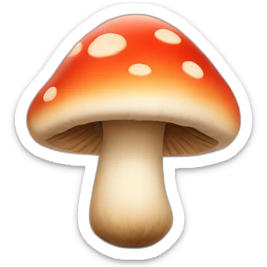 Mushroom person  sticker
