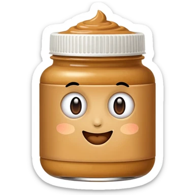apple peanutbutter sticker