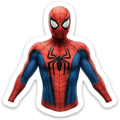 Spider Man hyper realistic sticker