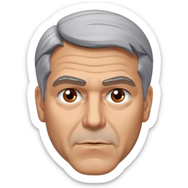 George clooney annoyed sticker