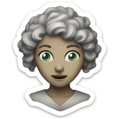 banshee: Female spirits known for their eerie wails that predict or signify death. sticker