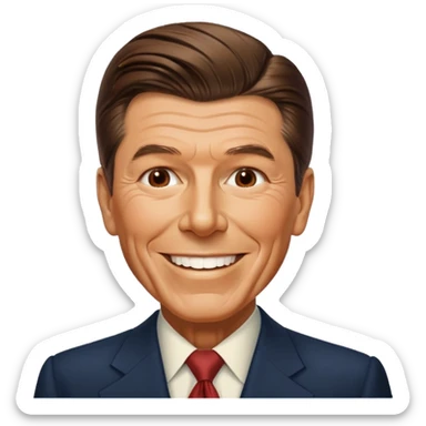 Ronald Reagan president sticker