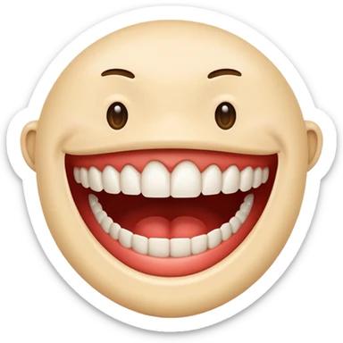 mouth teehts sticker