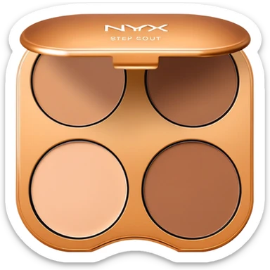 NYX Professional Makeup 3 Steps to Sculpt Face Sculpting Palette sticker