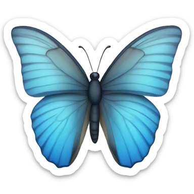 Blue butterfly  sticker