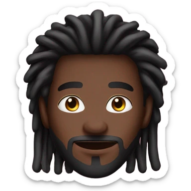 1boy, smile, solo, male focus, brown eyes, facial hair, grin, pink background, simple background, dreadlocks, black hair, dark-skinned male, mask, afro, dark skin, teeth, looking at viewer, beard sticker
