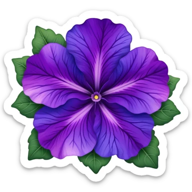 Purple-Violet-Indigo-Purple-Gradient Petunia  sticker