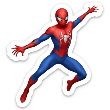 Spider man super hero sticker