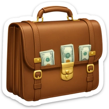 maletin con dinero sticker