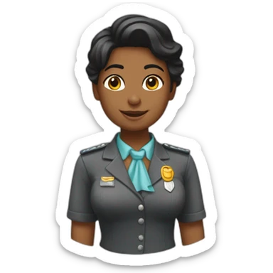 saludo de chica rubiaremera negra sticker