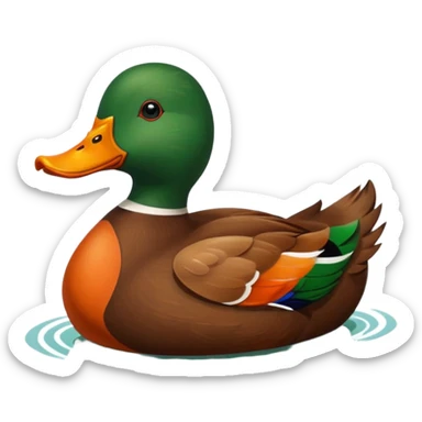 decoy duck sticker