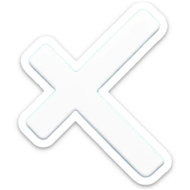 Circular emoji-style icon, blue background, white "+" symbol in the center, thick and bold, clean and minimalistic, similar to iPhone number emojis but with a plus sign instead of a number. Flat design, no shadows. sticker