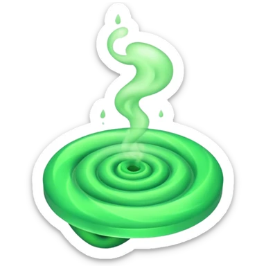poisonous gas, isometric sticker