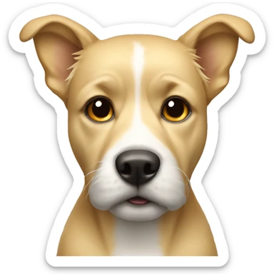 Rain blonde dog sticker