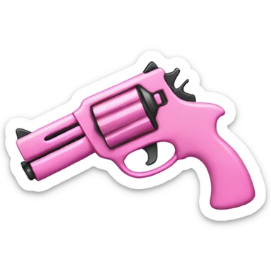 Pink gun with bow sticker