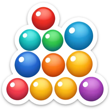 color balls sticker