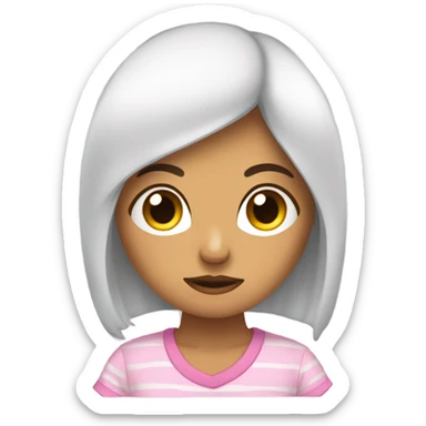 chica con sueño sticker