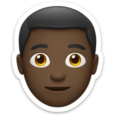 black guy with a football as a head sticker