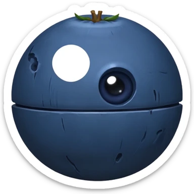 deathstar blueberry fruit berry sticker