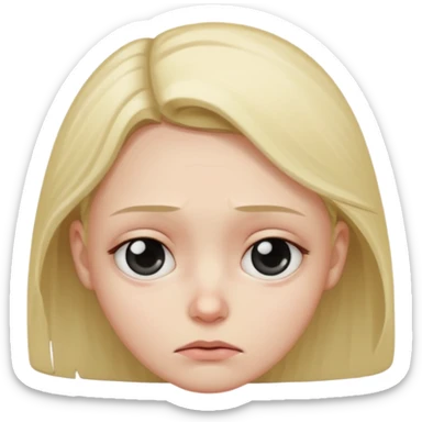 Very tired and depressed sticker